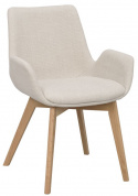Armlænestol \'Drimsdale\' - Beige/Eg