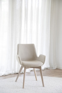 Armlænestol \'Drimsdale\' - Beige/Hvidpigmenteret