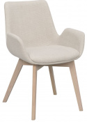 Armlænestol \'Drimsdale\' - Beige/Hvidpigmenteret