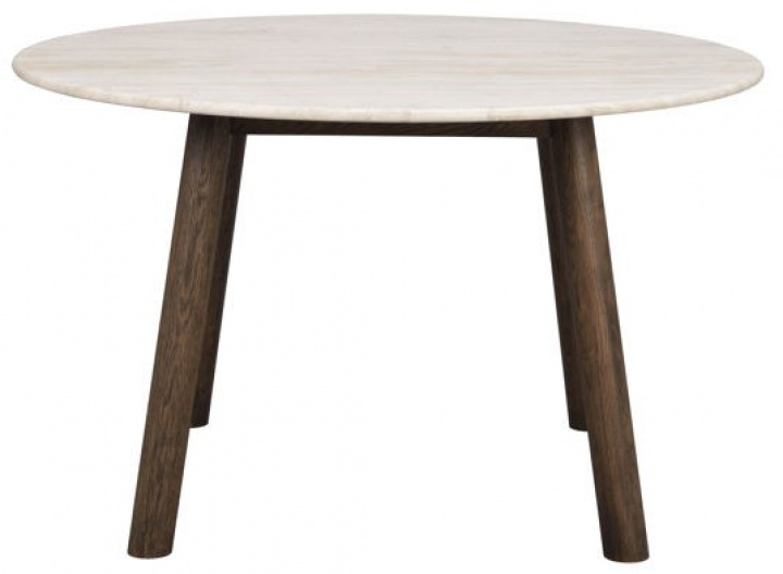 Spisebord \'Taransay\' Rund 125cm - Beige/Brun i gruppen Møbler / Bord / Spisebord hos Reforma (120831)