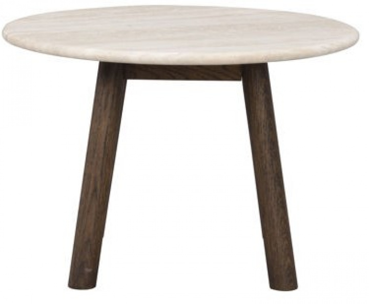 Sofabord \'Taransay\' Rund 60cm - Beige/Brun i gruppen Møbler / Bord / Sofabord hos Reforma (120848)