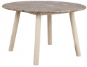 Spisebord \'Taransay\' Rund 125cm - Brun/ Hvidpigmenteret