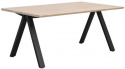 Spisebord \'Carradale\' 170x100cm - Hvidpigmenteret/V-ben