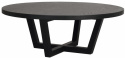 Sofabord \'Boxford\' Rund 110cm - Sort eg
