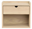 Sengebord/Væghylde \'Hillmond\' - Lys eg