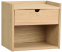 Sengebord/Væghylde \'Hillmond\' - Eg