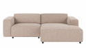 3-personers sofa \'Willard\' chaise longue H - Lys beige