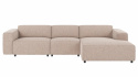 4-personers sofa \'Willard\' chaise longue H - Lys beige