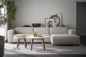 4-personers sofa \'Willard\' chaise longue H - Lys beige