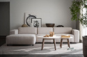 4-personers sofa \'Willard\' chaise longue V - Lys beige