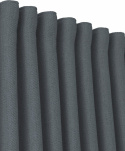 2-pak gardin \'Greenwich\' 140x280 - Mørkegrå