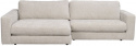 3-personers sofa \'Duncan\' chaise longue V - Lys grå
