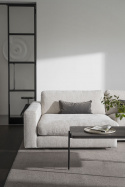 3-personers sofa \'Duncan\' chaise longue V - Lys grå