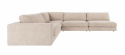 Hjørnesofa \'Duncan\' Højre - Lys grå