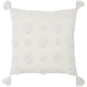 Pudebetræk \'Pom\' 45x45 - Hvid