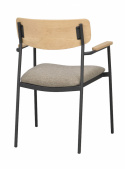 Armlænestol \'Maymont\' - Mørkbeige