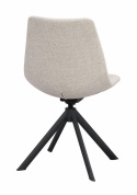 Stol \'Dunmore\' - Lysbeige/Sort