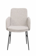 Armlænestol \'Conklin\' - Lysbeige/sort