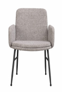 Armlænestol \'Conklin\' - Mørkbeige/sort