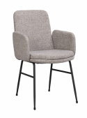 Armlænestol \'Conklin\' - Mørkbeige/sort