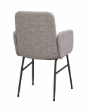 Armlænestol \'Conklin\' - Mørkbeige/sort