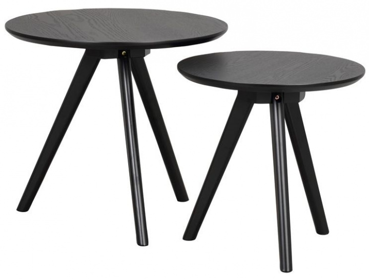 Sofabord \'Yumi\' 2 dele - Sort i gruppen Møbler / Bord / Sofabord hos Reforma (123556)