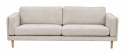 3-personers sofa \'Braden\' - Lys beige/eg