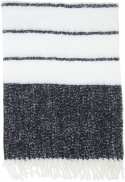 Plaid \'Carl\' 130x170 - Sort/Hvid