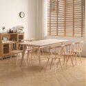 Spisebord \'Line\' 180 cm - Hvidpigmenteret