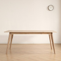 Spisebord \'Line\' 180 cm - Hvidpigmenteret