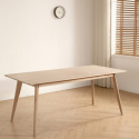 Spisebord \'Line\' 180 cm - Hvidpigmenteret
