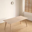 Spisebord \'Line\' 180 cm - Hvidpigmenteret