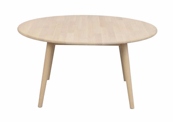 Sofabord \'Tompkins\' rundt Ø90 - Hvidpigmenteret eg i gruppen Møbler / Bord / Sofabord hos Reforma (128011)