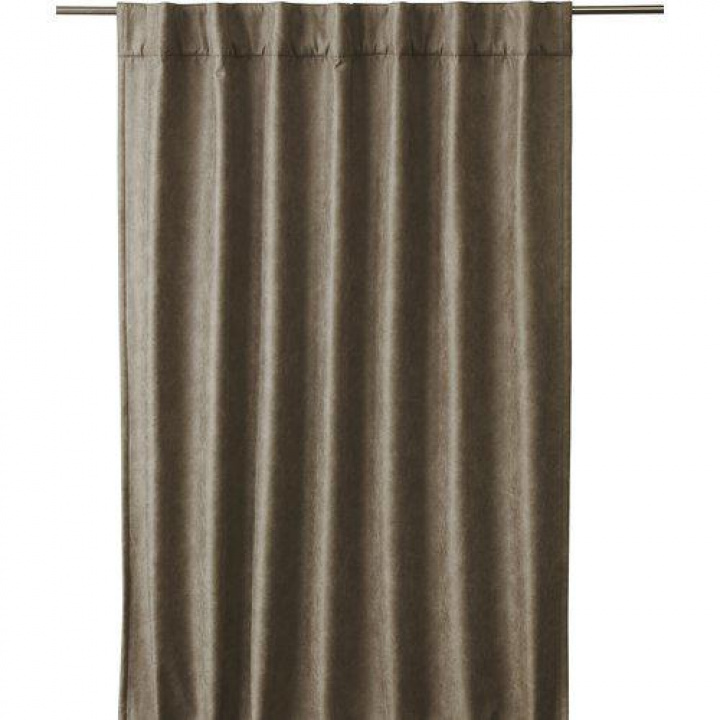 Gardin \'Lycke\' 135x280 - Mørk brun i gruppen Indretning / Tekstiler / Gardiner hos Reforma (1284-20-162)