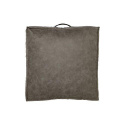 Siddem puff \'Lycke\' 50x50x15 - Mørkebrun