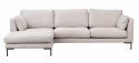 Sofa \'Corwin\' Chaise venstre - Lysbeige