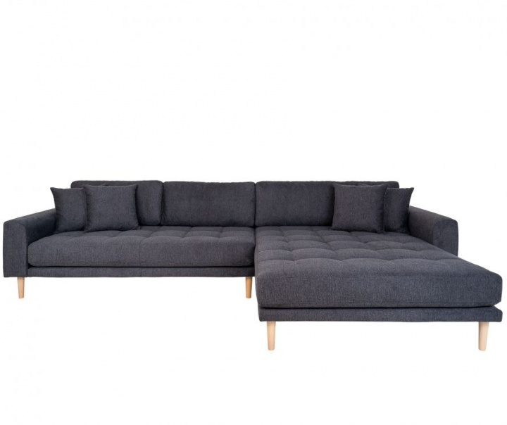 Sofa \'Lido\' Højre - Mørkegrå i gruppen Møbler / Sofaer / Chaiselong sofaer hos Reforma (1301602)