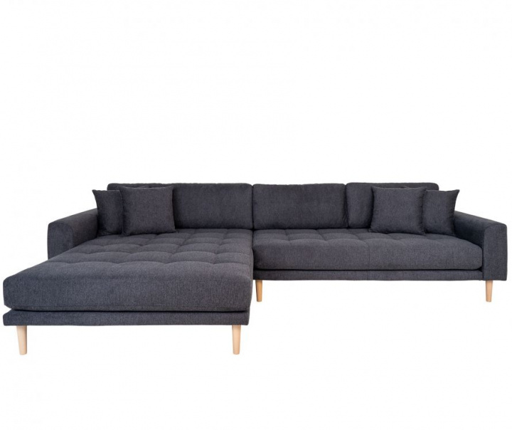 Sofa \'Lido\' Venstre - Mørkegrå i gruppen Møbler / Sofaer / Chaiselong sofaer hos Reforma (1301603)