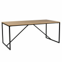Spisebord \'Vega\' 180x90cm - Natur/Sort 