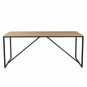 Spisebord \'Vega\' 180x90cm - Natur/Sort 