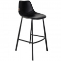 Barstol \'Franky\' L - Sort/PU-læder