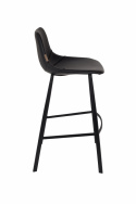 Barstol \'Franky\' L - Sort/PU-læder