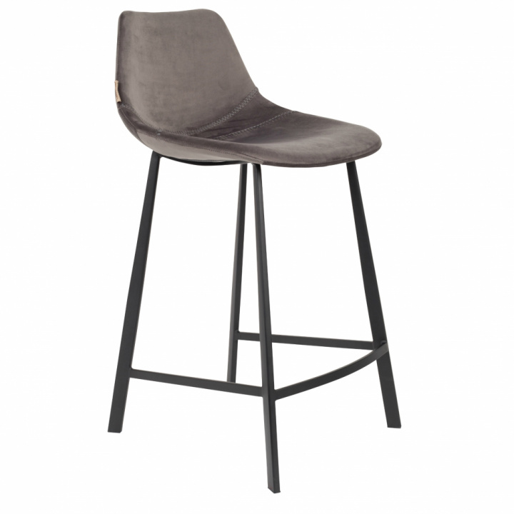 Barstol \'Franky\' S - Grå/Sammet i gruppen Møbler / Sidde møbler / Barstole hos Reforma (1500066)