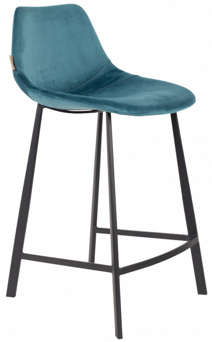 Barstol \'Franky\' S - Petrol/Sammet i gruppen Møbler / Sidde møbler / Barstole hos Reforma (1500067)