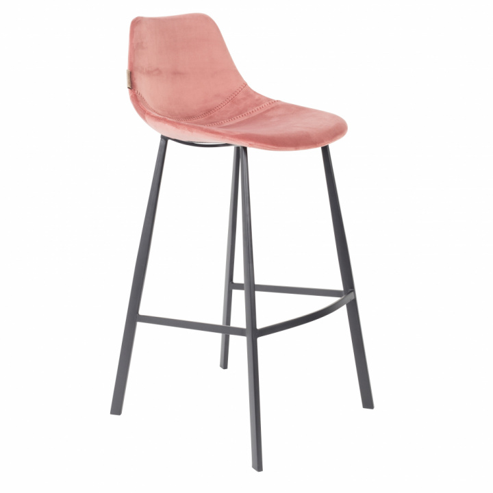 Barstol \'Franky\' L - Rosa/Sammet i gruppen Møbler / Sidde møbler / Barstole hos Reforma (1500069)