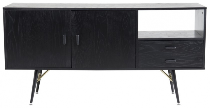 Kommode \'Glomma\' 160x80cm - Sort i gruppen Møbler / Hylder & opbevaring / Kommoder hos Reforma (15025-188)