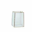 Lanterne 2-pack \'Ripple\' - Messing/Glas