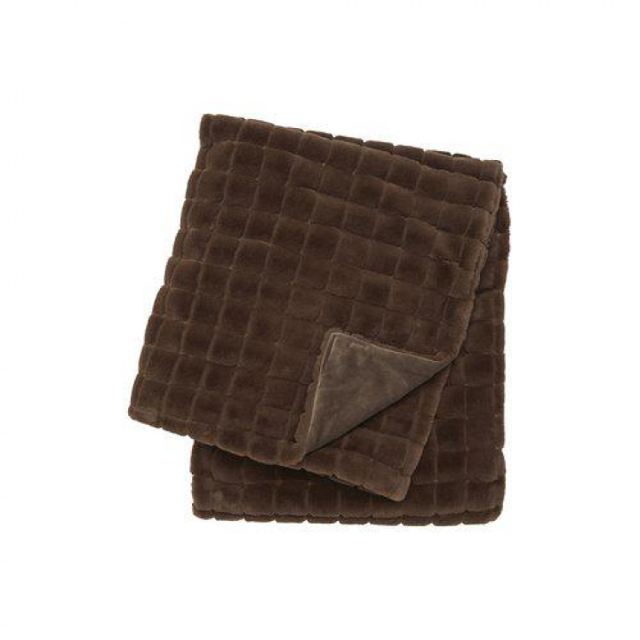 Plaid \'Luna\' 120x150 - Brun i gruppen Indretning / Tekstiler / Plaider & tæpper hos Reforma (1545-71-012)