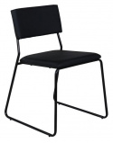 Stol \'Ester\' - Sort læder