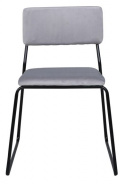Stol \'Ester\' - Grå/Sort